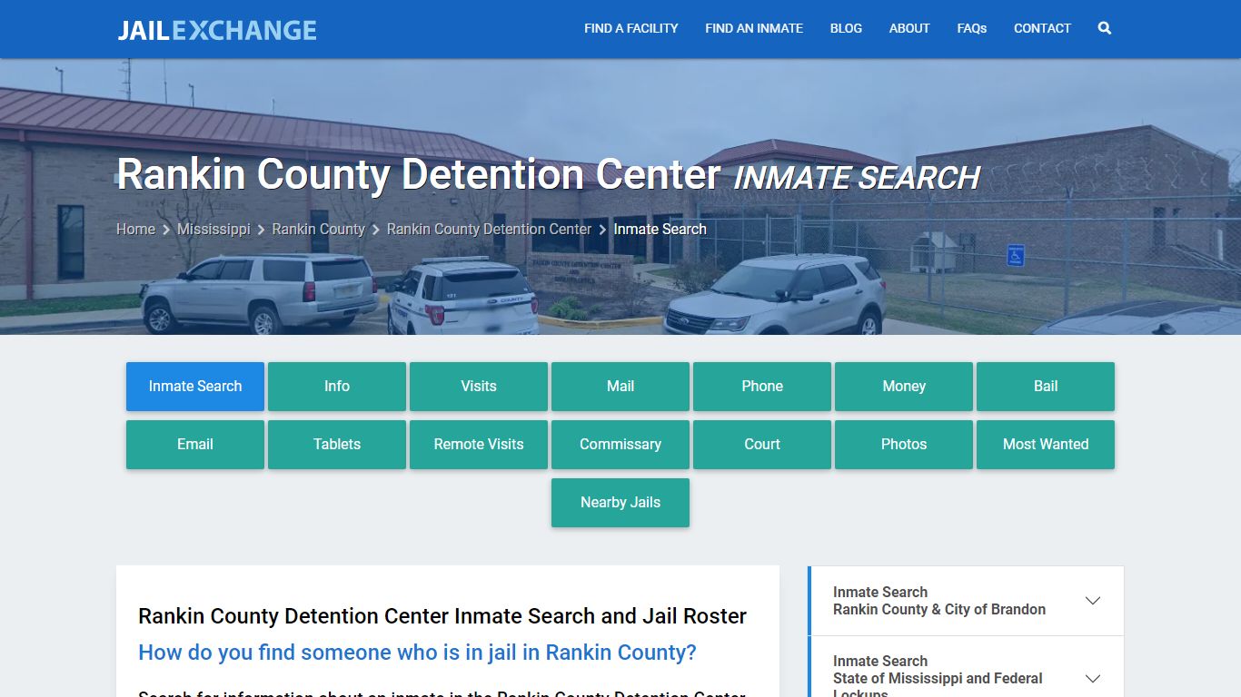 Rankin County Detention Center Inmate Search - Jail Exchange